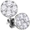 1.85CT Diamond Anniversary 10KT Earrings White Gold