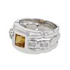 Image 1 : Genuine 14K WhiteGold 1.5CTW Citrine Cocktail Ring - REF-21M7F