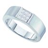 Image 1 : 0.50CT Diamond Mens 14KT Ring White Gold