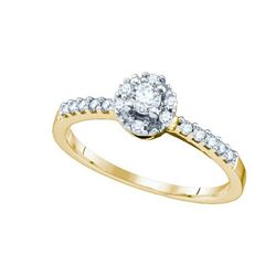 0.25CT Diamond Bridal 10KT Ring Yellow Gold