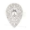 Image 1 : Genuine 14K White Gold 0.61CTW Diamond Semi Mount Ring - REF-91N4A