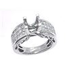 Image 1 : Genuine 18K White Gold 1.4CTW Diamond Semi Mount Ring - REF-263G3M