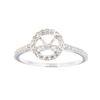 Image 1 : Genuine 14K White Gold 0.31CTW Diamond Semi Mount Ring - REF-36M7F