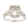 Image 1 : Genuine 14K White Gold 0.71CTW Diamond Semi Mount Ring - REF-98R4H