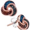 Image 1 : 0.20CT Diamond Micro-Pave 10KT Earrings Rose Gold