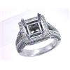 Image 1 : Genuine 14K White Gold 1.04CTW Diamond Semi Mount Ring - REF-128F4N