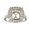 Image 1 : Genuine 14K White Gold 0.22CTW Diamond Semi Mount Ring - REF-55F8N