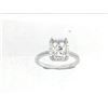 Image 1 : Genuine 14K White Gold 0.3CTW Diamond Semi Mount Ring - REF-40A4X