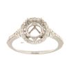 Image 1 : Genuine 14K White Gold 0.47CTW Diamond Semi Mount Ring - REF-64N4A
