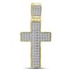 Image 1 : 0.25CT Diamond Micro-Pave 10KT Pendant Yellow Gold