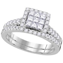 1.0CT Diamond Invisible 14KT Ring White Gold