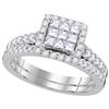 Image 1 : 1.0CT Diamond Invisible 14KT Ring White Gold