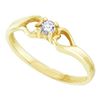 Image 1 : 0.10CT Diamond Promise 10KT Ring Yellow Gold