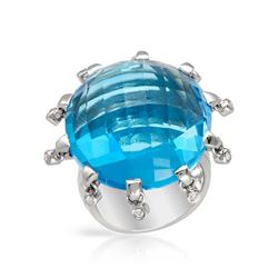 Genuine 46.89 TCW 14K White Gold Ladies Ring - REF-190G3M