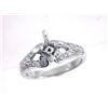 Image 1 : Genuine 18K White Gold 0.4CTW Diamond Semi Mount Ring - REF-85A6X