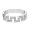 Image 1 : Genuine 14K White Gold 0.39CTW Diamond Wedding Band  - REF-70M2F