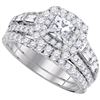 Image 1 : 2.0CT Diamond Bridal 14KT Ring White Gold
