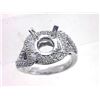 Image 1 : Genuine 14K White Gold 0.77CTW Diamond Semi Mount Ring - REF-82R9H