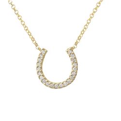 Genuine 0.21 TCW 14K Yellow Gold Ladies Necklace - REF-35H8W