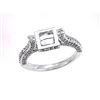 Image 1 : Genuine 18K White Gold 0.87CTW Diamond Semi Mount Ring - REF-111M6F