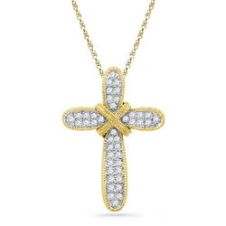 0.02CT Diamond Anniversary 10KT Pendant Yellow Gold