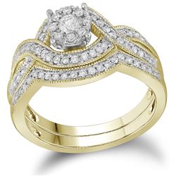 0.50CT Diamond Bridal 10KT Ring Yellow Gold