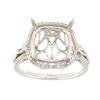 Image 1 : Genuine 14K White Gold 0.47CTW Diamond Semi Mount Ring - REF-79G2M