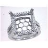Image 1 : Genuine 14K White Gold 0.74CTW Diamond Semi Mount Ring - REF-103F6N
