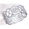 Image 1 : Genuine 14K White Gold 1.2CTW Diamond Bangle - REF-372X6Y