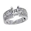 Image 1 : Genuine 14K White Gold 0.57CTW Diamond Semi Mount Ring - REF-87R4H