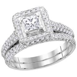 1.25CT Diamond Bridal 14KT Ring White Gold