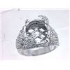 Image 1 : Genuine 14K White Gold 1.05CTW Diamond Semi Mount Ring - REF-131A3X