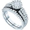 Image 1 : 1.0CT Diamond Soleil 14KT Ring White Gold