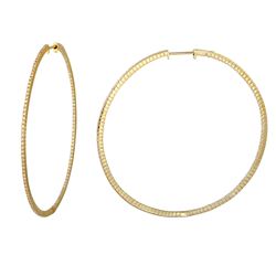 Genuine 1.38 TCW 14K Yellow Gold Ladies Earrings - REF-137R9H