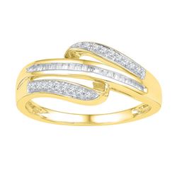 0.20CT Diamond Anniversary 10KT Ring Yellow Gold
