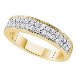 0.50CT Diamond Anniversary 14KT Ring Yellow Gold