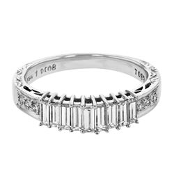 Platinum 1.63CTW Baguette Wedding Band  - REF-178Z2T