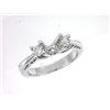 Image 1 : Genuine 14K White Gold 0.39CTW Diamond Semi Mount Ring - REF-73Y9Z