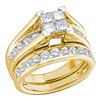 Image 1 : 0.50CT Diamond Bridal 10KT Ring Yellow Gold