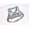 Image 1 : Genuine 14K White Gold 1.31CTW Diamond Semi Mount Ring - REF-97M3F