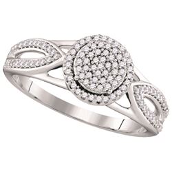 0.25CT Diamond Micro-Pave 10KT Ring White Gold