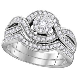 0.50CT Diamond Bridal 10KT Ring White Gold