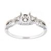 Image 1 : Genuine 14K White Gold 0.17CTW Diamond Semi Mount Ring - REF-36X6Y