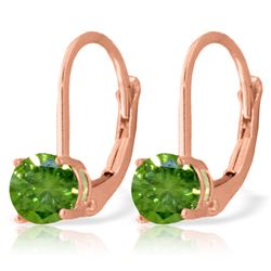 1.0 ctw Diamond Anniversary Earrings Jewelry 14KT Rose Gold
