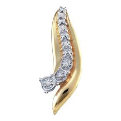 0.02CT Diamond Anniversary 10KT Pendant Yellow Gold