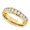 Image 1 : 1.0CT Diamond Anniversary 14KT Ring Yellow Gold