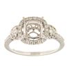 Image 1 : Genuine 14K White Gold 0.48CTW Diamond Semi Mount Ring - REF-65T3K