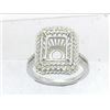 Image 1 : Genuine 14K White Gold 0.42CTW Diamond Semi Mount Ring - REF-67H3W