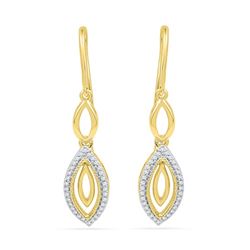 0.20CT Diamond Anniversary 10KT Earrings Yellow Gold
