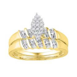 0.10CT Diamond Bridal 10KT Ring Yellow Gold